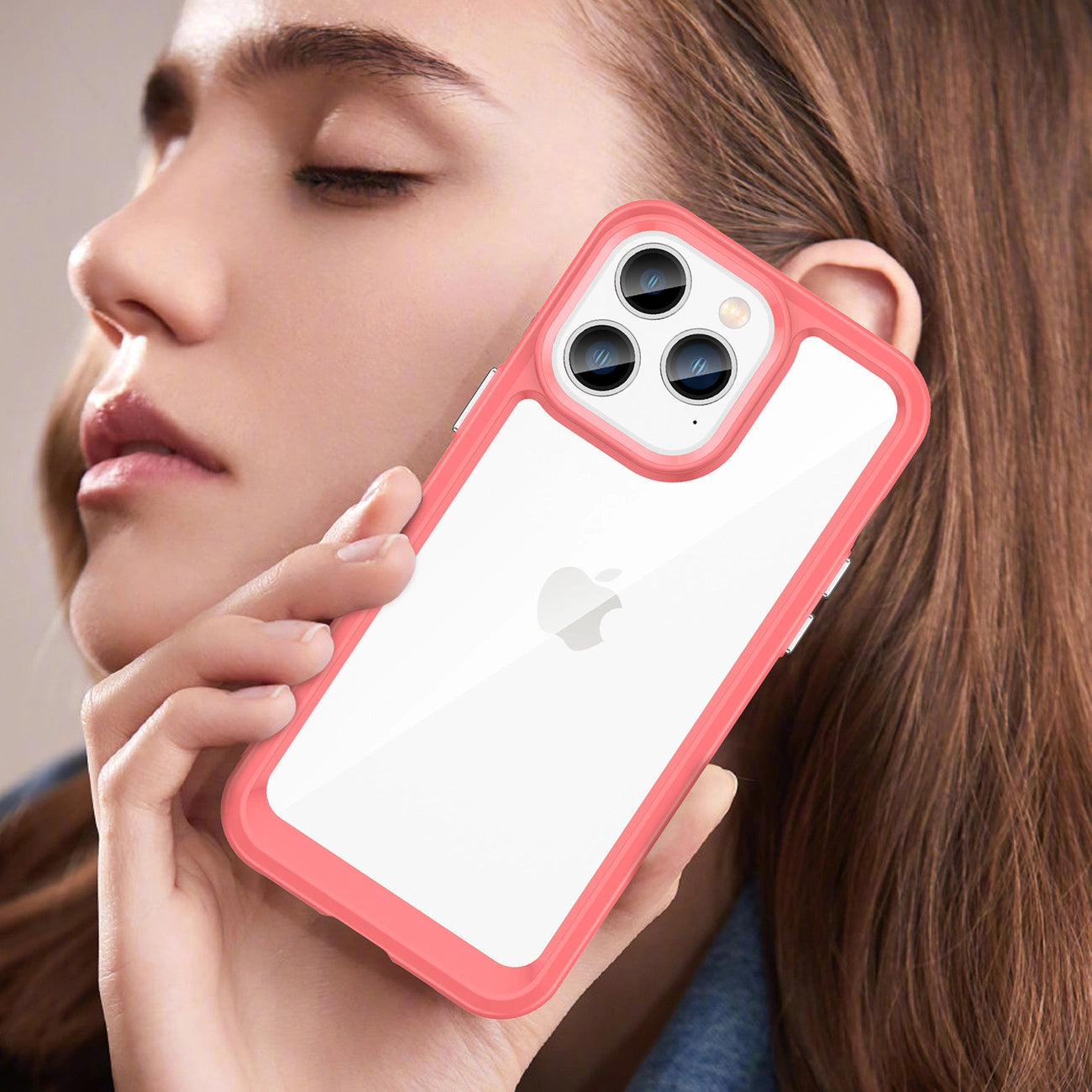 Outer Space Case iPhone 14 Pro Max hard cover with a gel frame red_6