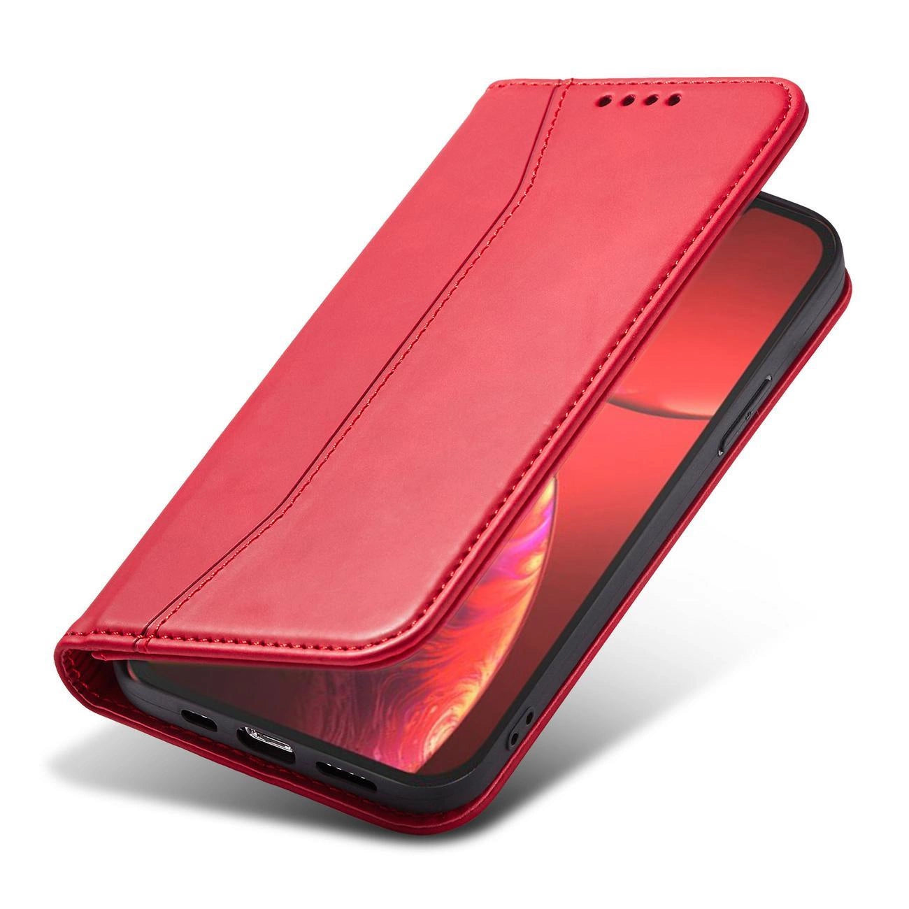 Magnet Fancy Case case for iPhone 14 Plus flip cover wallet stand red_7