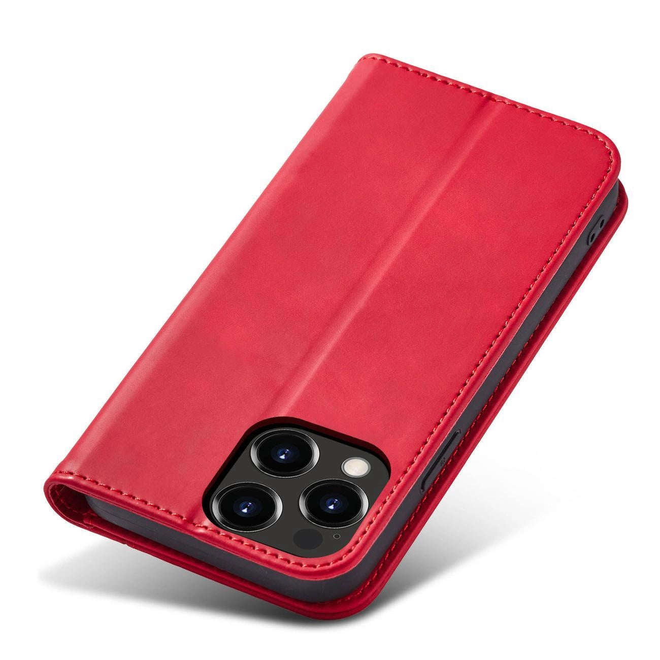Magnet Fancy Case case for iPhone 14 Pro Max flip cover wallet stand red_1