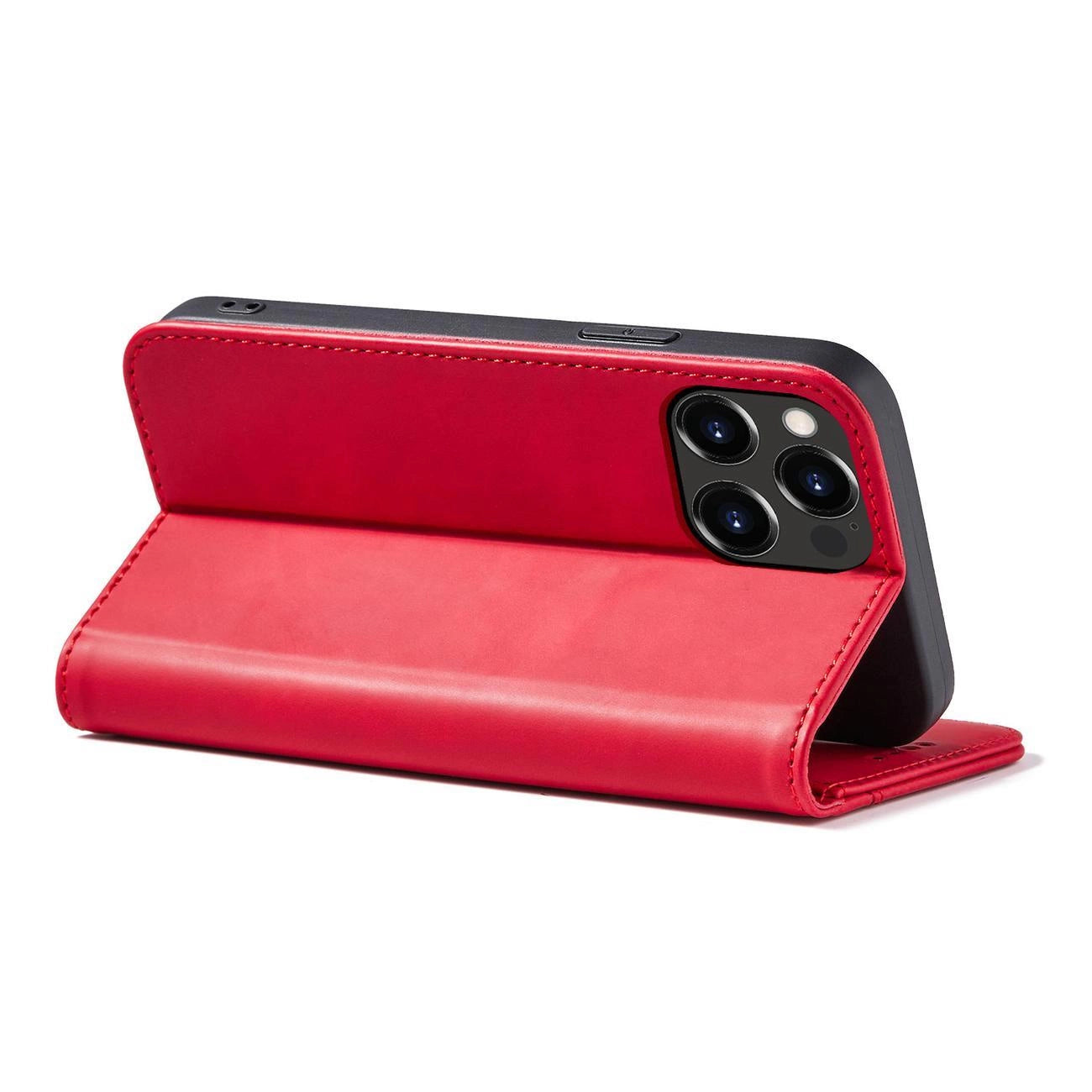 Magnet Fancy Case case for iPhone 14 Pro Max flip cover wallet stand red_2