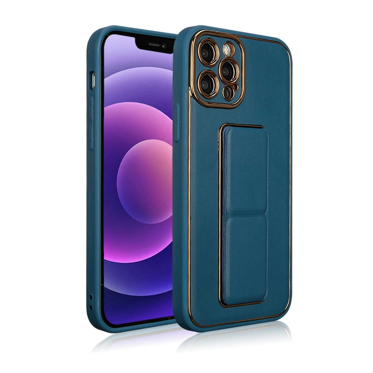 New Kickstand Case case for iPhone 13 with stand blue_1