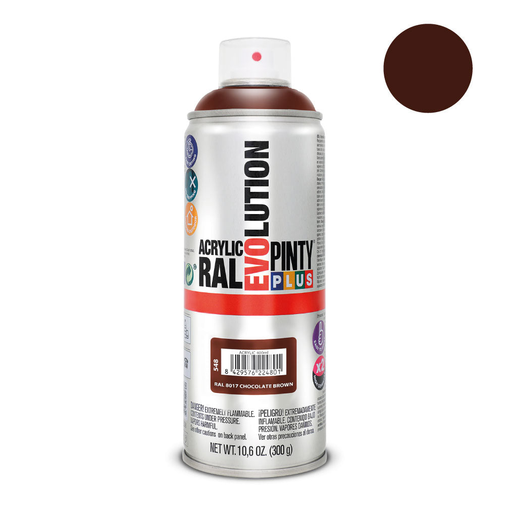 Pintura em spray pintyplus evolution 520cc ral 8017 chocolate_0