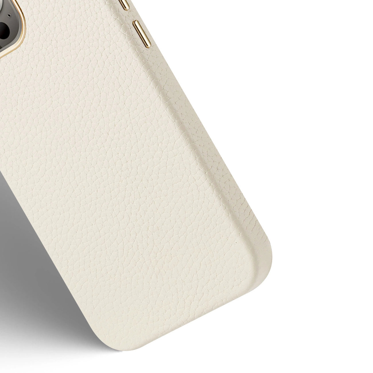 Dux Ducis Roma leather case for iPhone 13 Pro Max elegant genuine leather case white_2