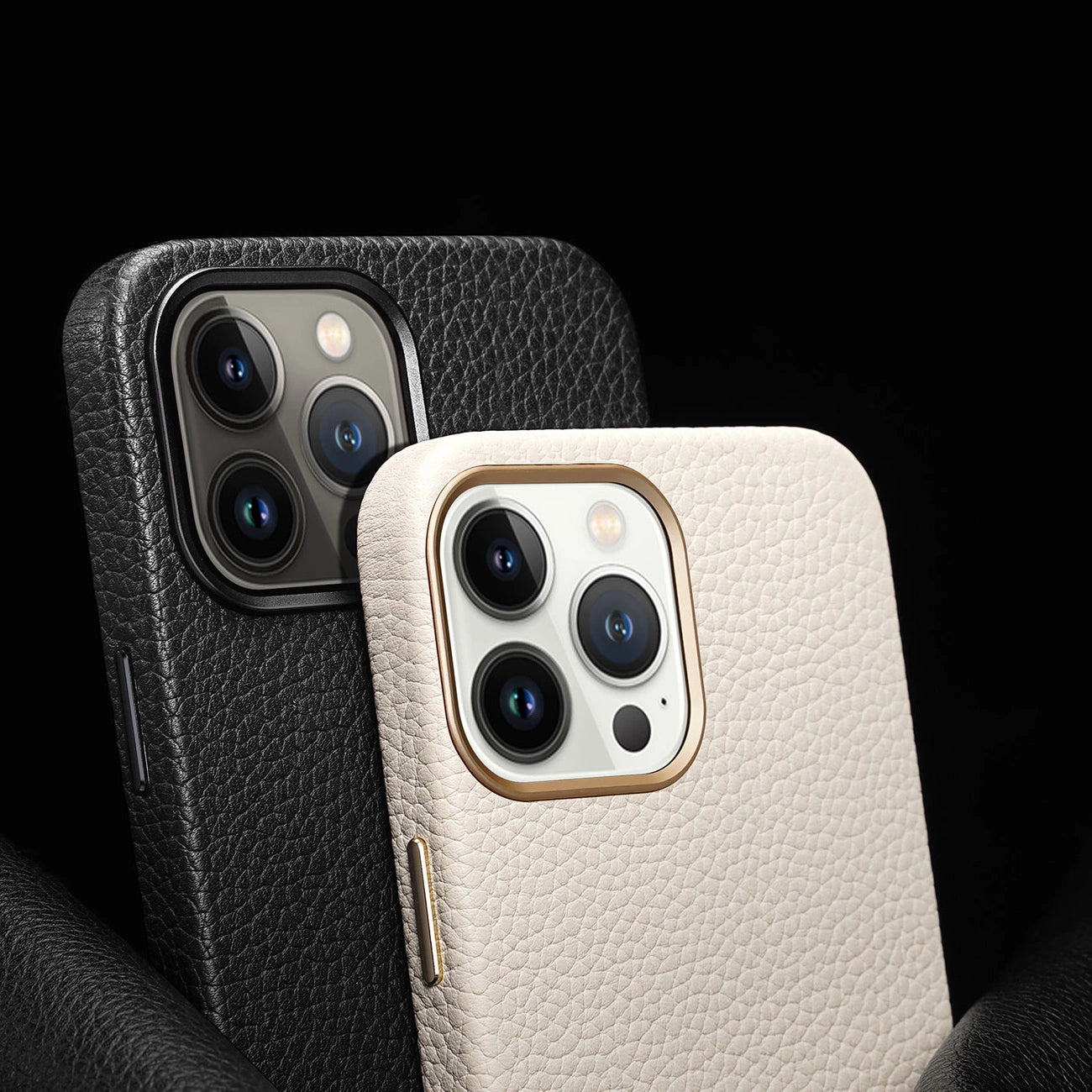 Dux Ducis Roma leather case for iPhone 13 Pro Max elegant genuine leather case white_6