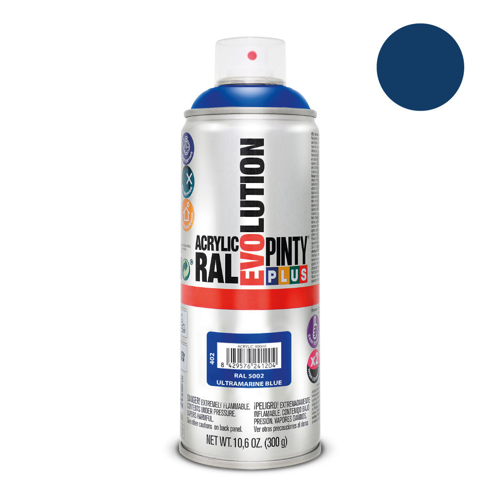 Pintura em spray pintyplus evolution 520cc ral 5002 azul ultramar_0