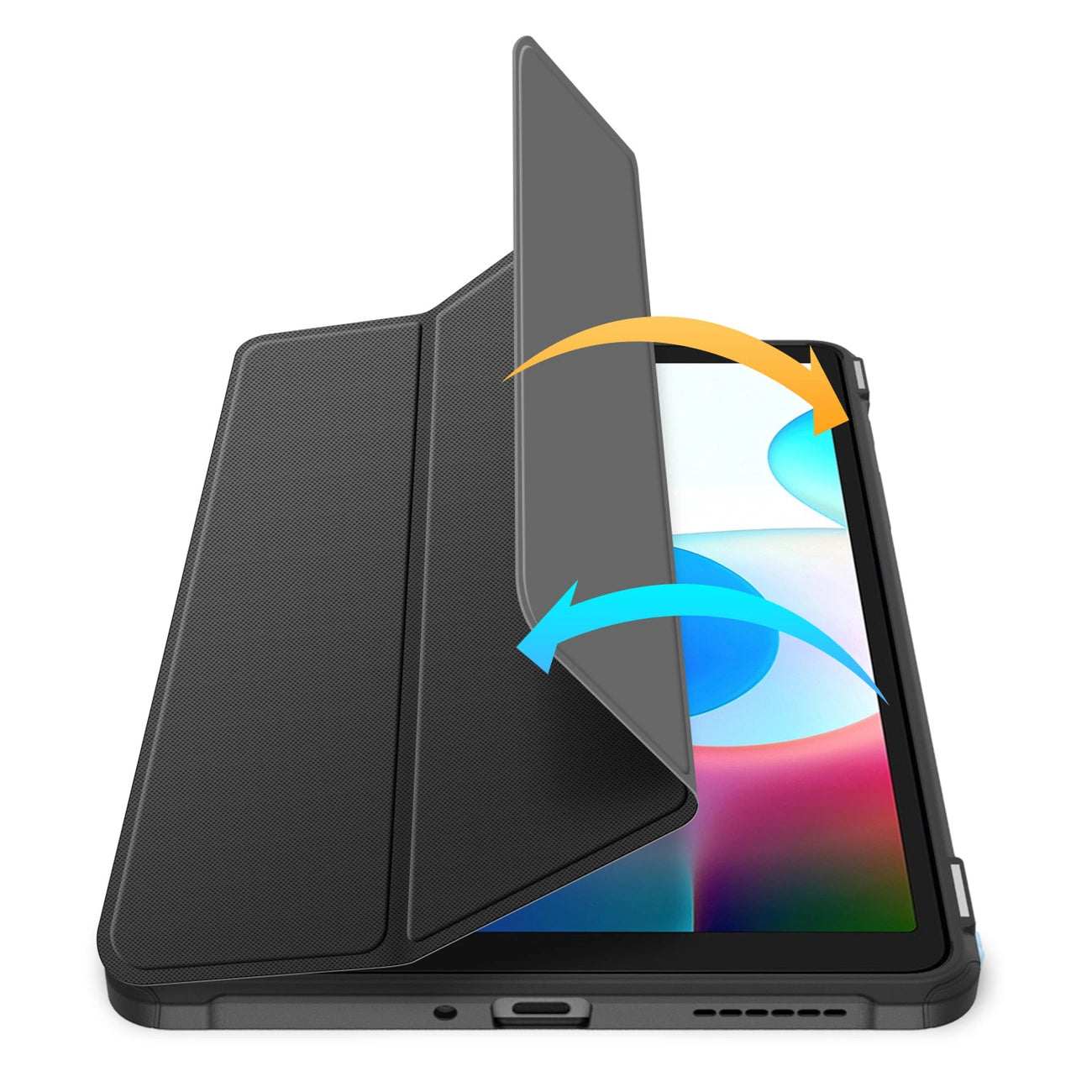 Dux Ducis Toby Armored Flip Smart Case for Realme Pad Mini black_8