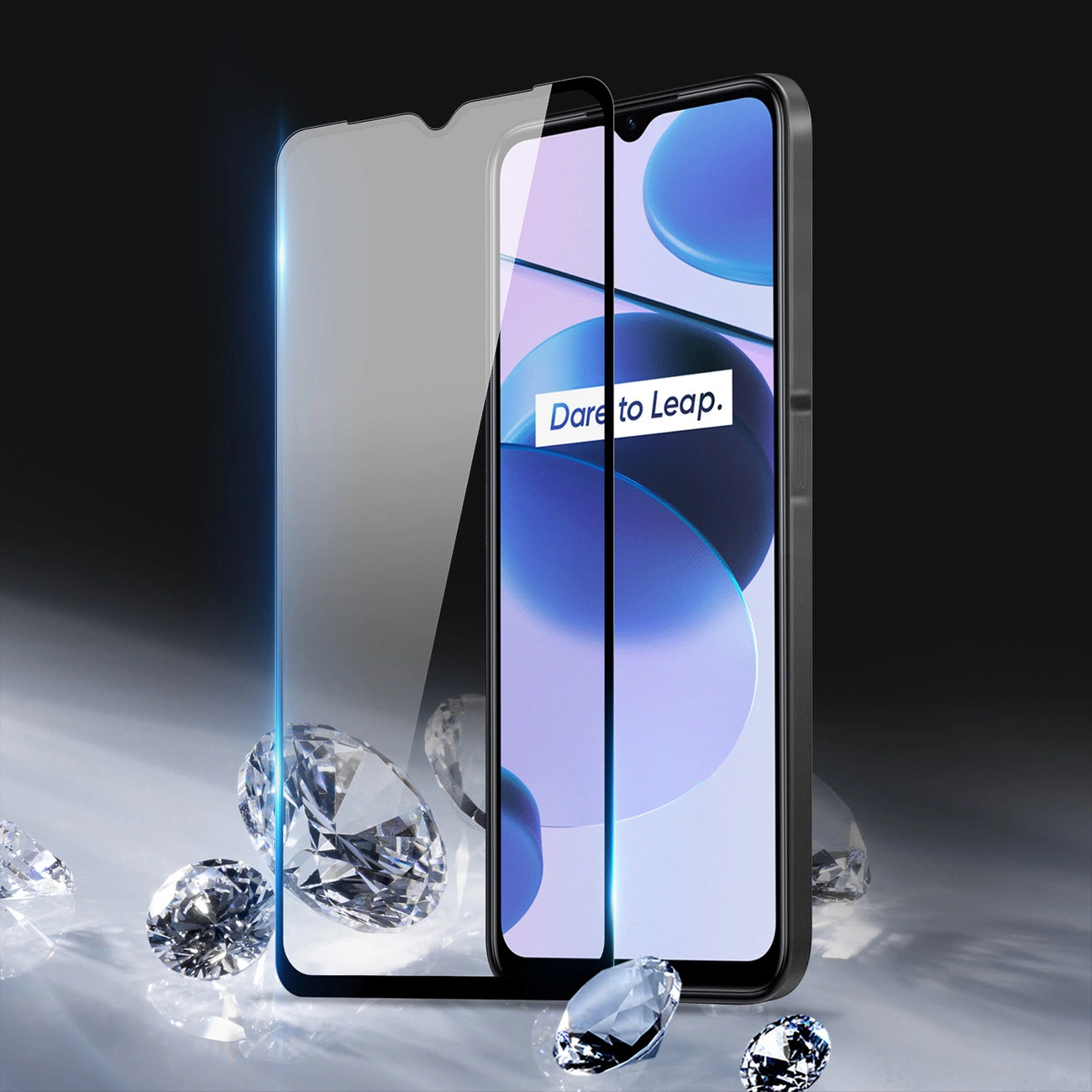 Dux Ducis 9D Tempered Glass full screen 9H tempered glass with frame Realme C35 black (case friendly)_3