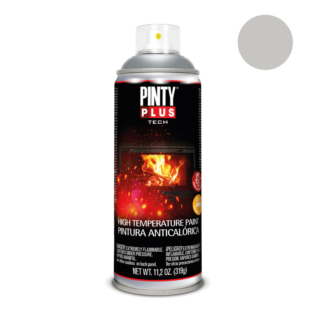 Pintura em spray pintyplus tech 520cc anticalórica prateada a150_0