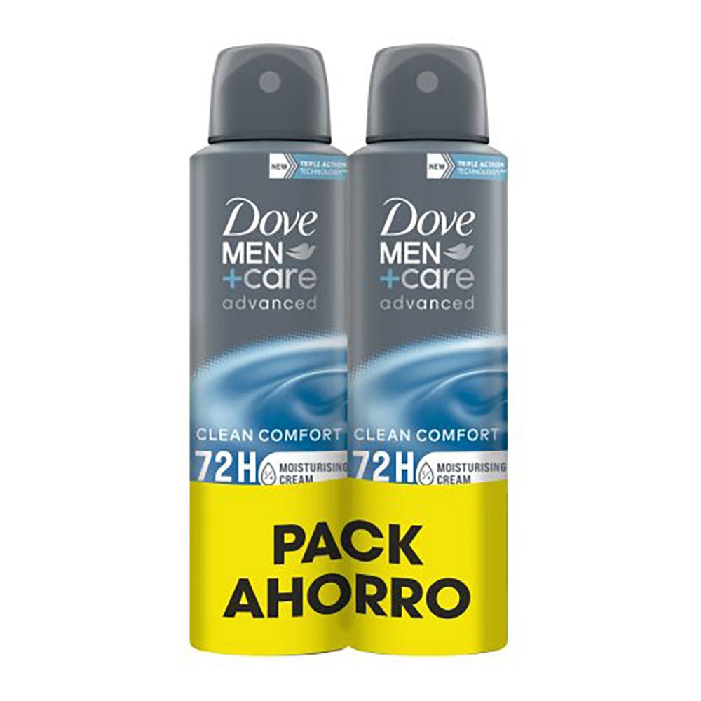 Desodorizante em spray men clean confort 150 ml, pack 2 uds_0