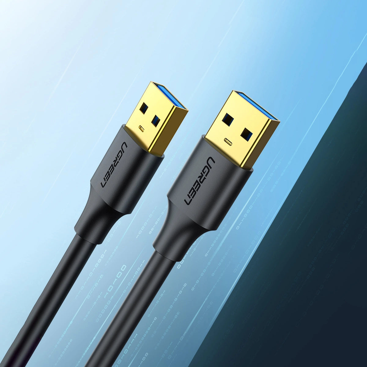 Ugreen US128 90576 USB-A 3.0 / USB-A 3.0 5Gb/s cable 3m - black_1