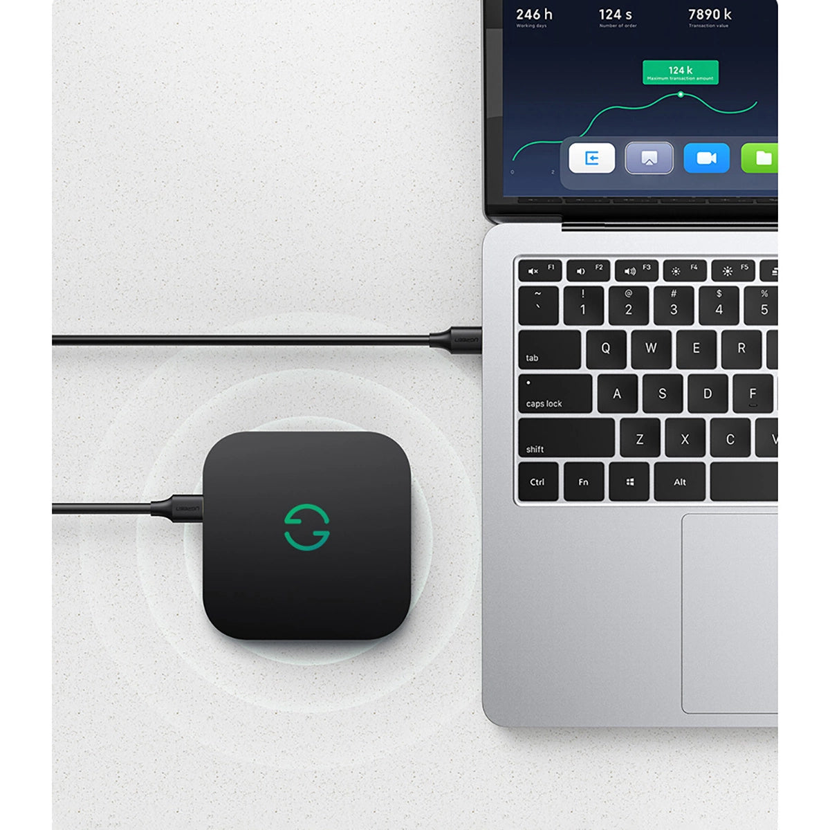 Ugreen US128 90576 USB-A 3.0 / USB-A 3.0 5Gb/s cable 3m - black_3