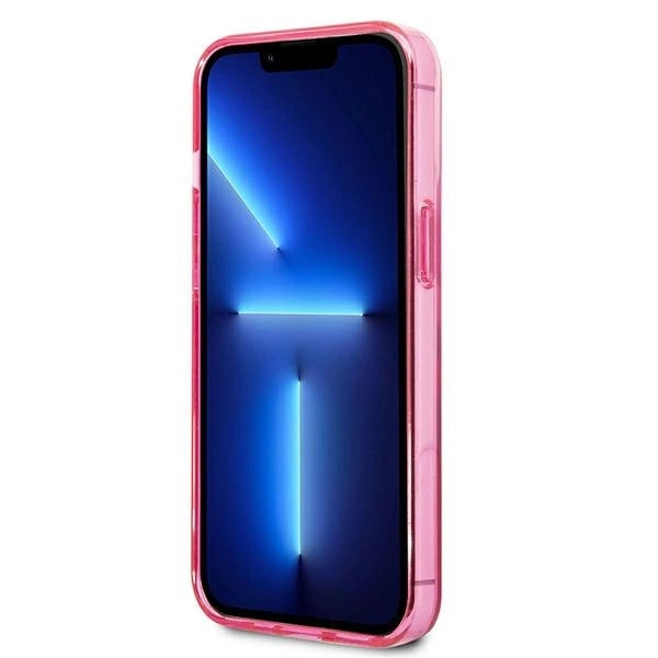 Karl Lagerfeld KLHCP13LTGKCP iPhone 13 Pro / 13 6,1" hardcase różowy/pink Gradient Ikonik Karl & Choupette_4