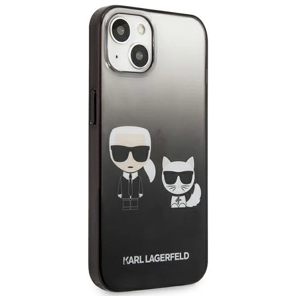 Karl Lagerfeld KLHCP13STGKCK iPhone 13 mini 5,4" hardcase czarny/black Gradient Ikonik Karl & Choupette_3