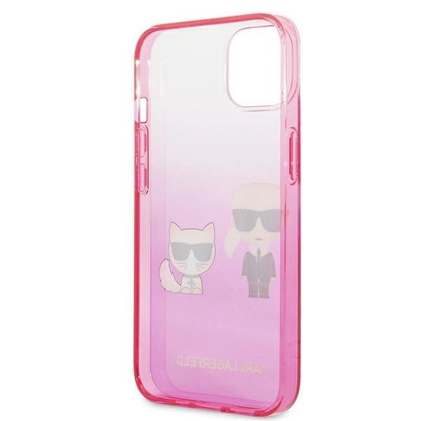 Karl Lagerfeld KLHCP13STGKCP iPhone 13 mini 5,4" hardcase różowy/pink Gradient Ikonik Karl & Choupette_6
