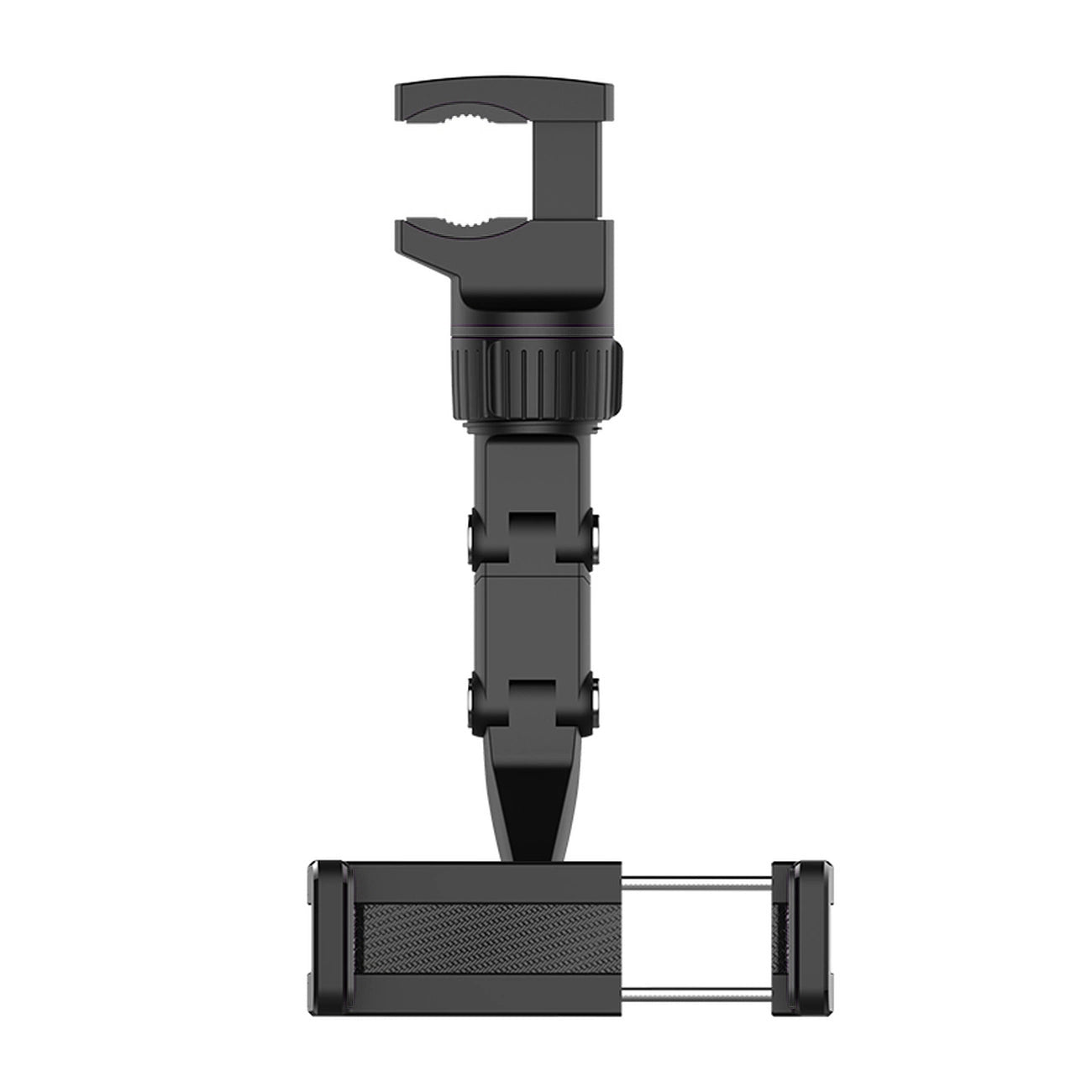 Adjustable car rearview mirror holder for smartphone black_3