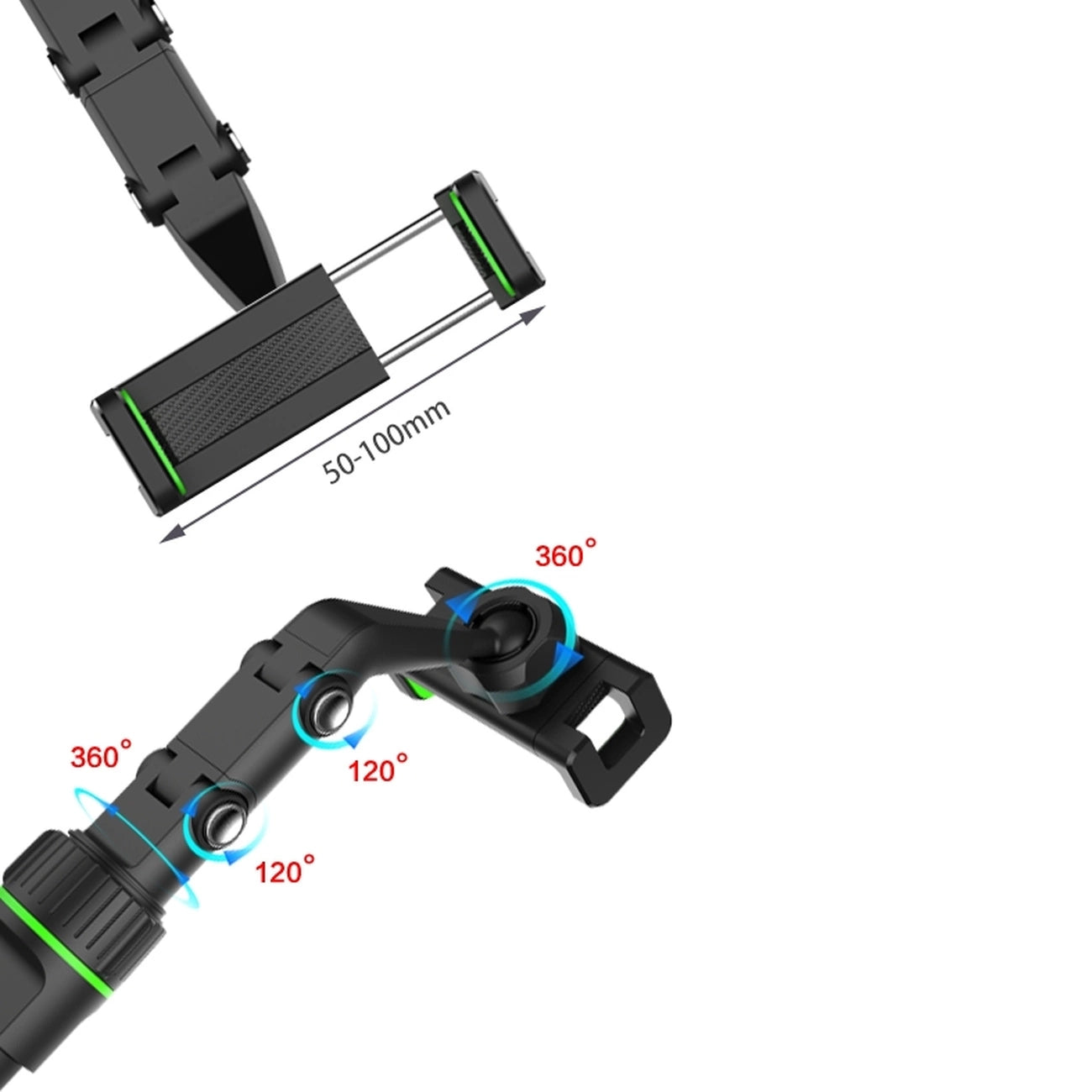 Adjustable car rearview mirror holder for smartphone_16
