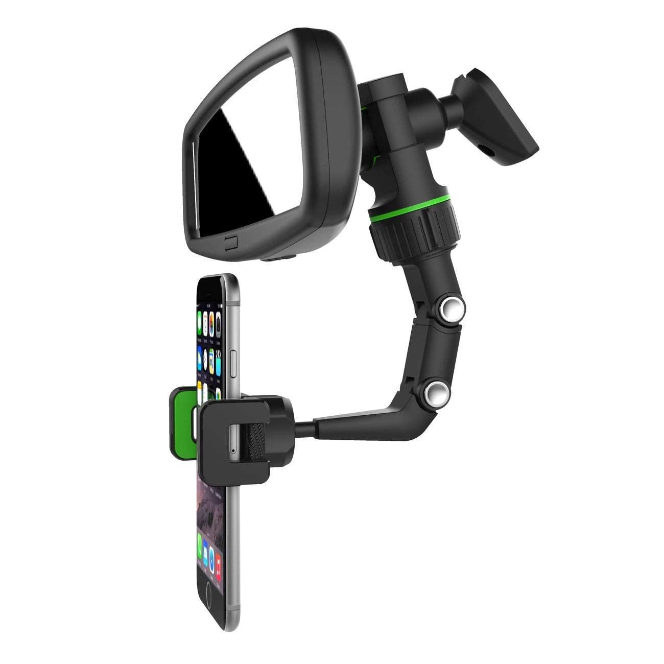 Adjustable car rearview mirror holder for smartphone_1