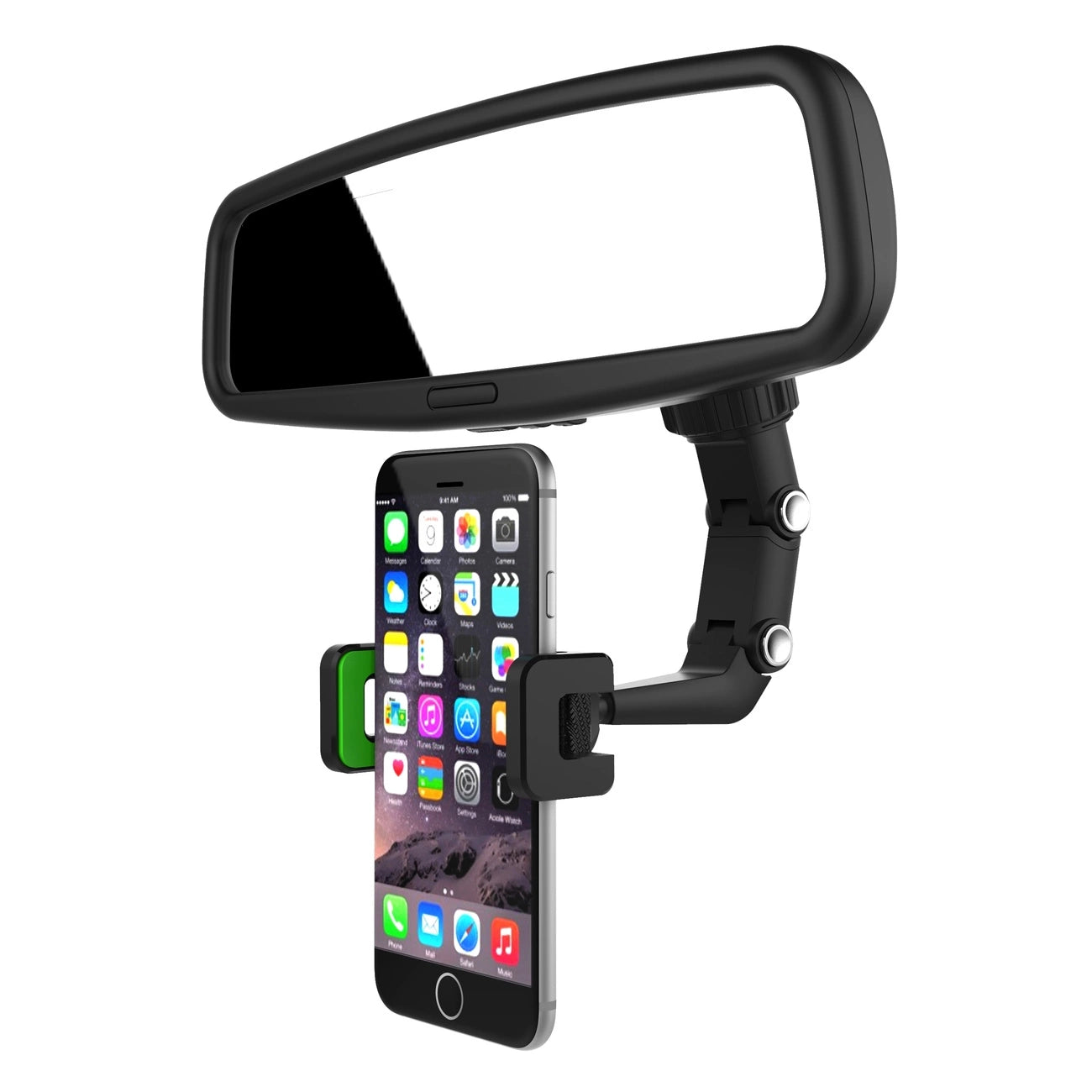 Adjustable car rearview mirror holder for smartphone_7