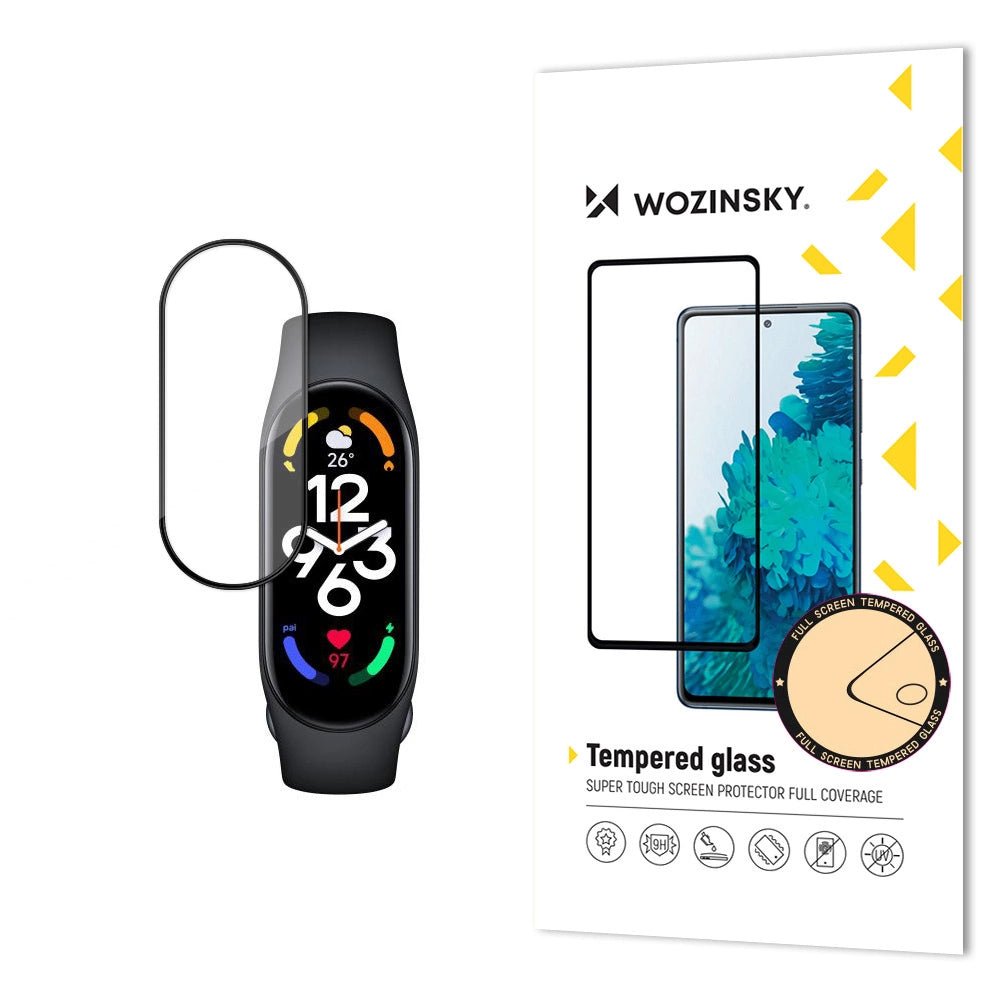 Wozinsky Full Glue Xiaomi Mi Band 7 black tempered glass_0
