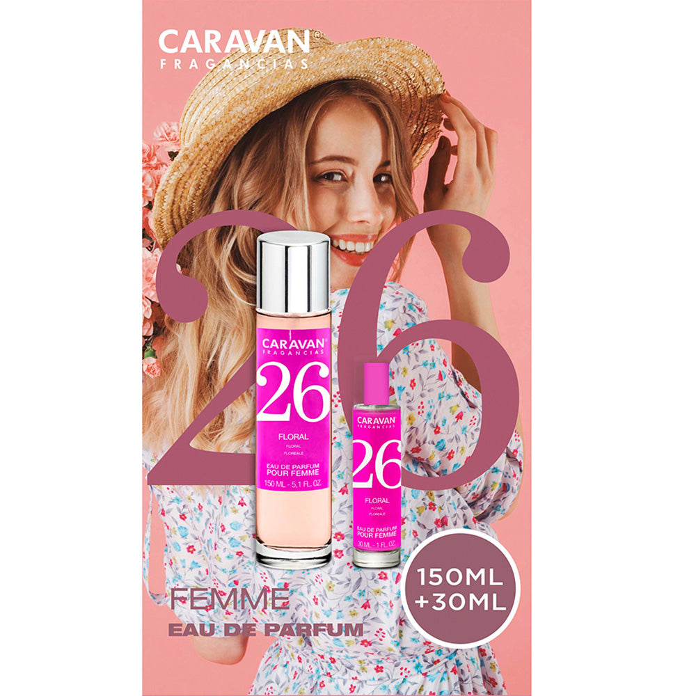 Estojo eau de parfum caravan n° 26, 150 + 30 ml senhora_0