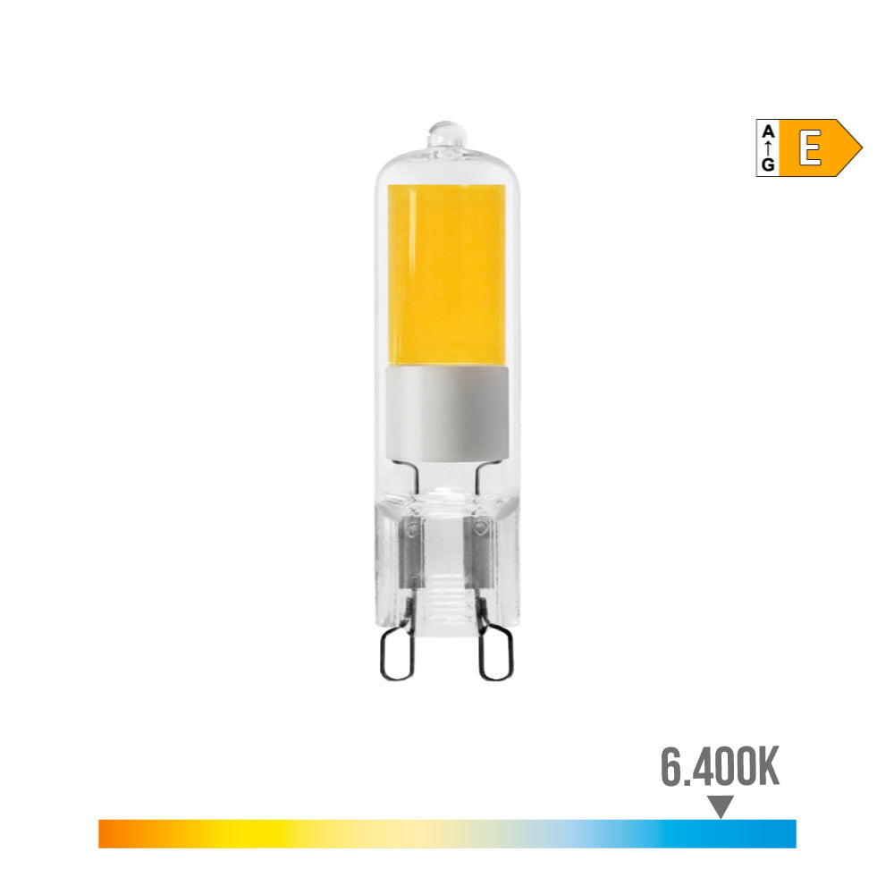 Lâmpada g9 led 5w 575lm 6400k luz fria vidro edm_0