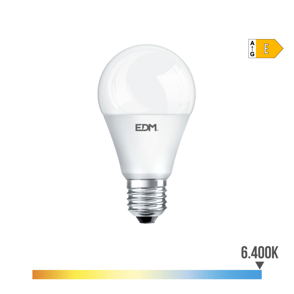 Lâmpada standard led e27 20w 2200lm 6400k luz fria ø6,5x12,4cm edm_0