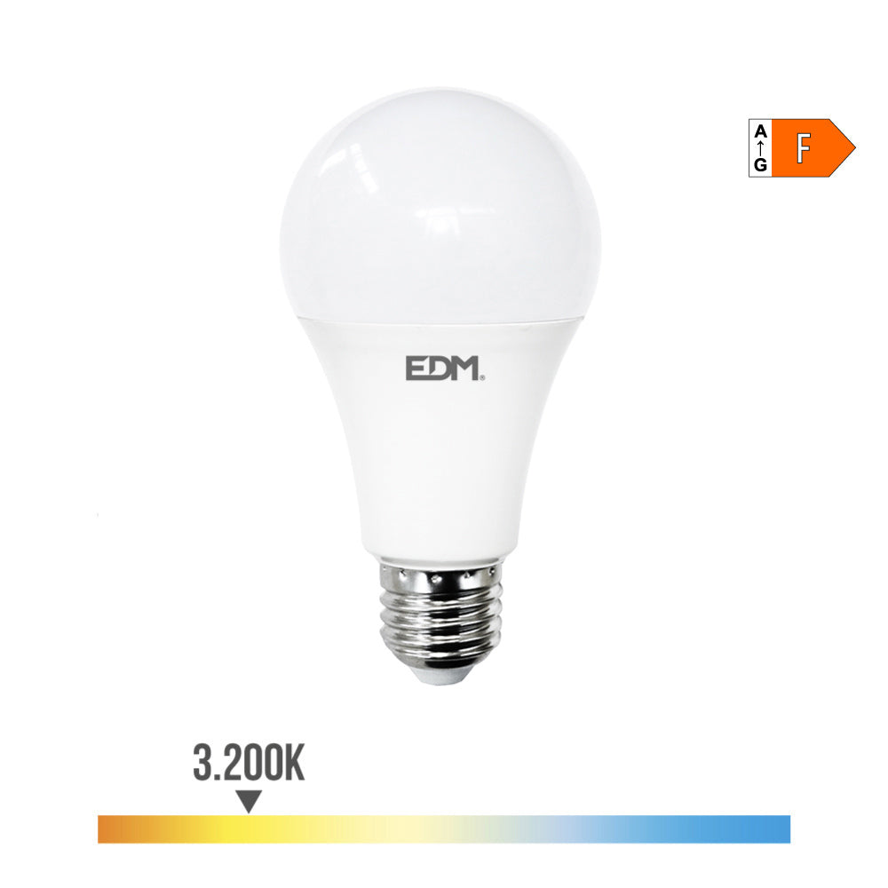 Lâmpada standard led e27 24w 2600lm 3000k luz quente ø7x13,6cm edm_0