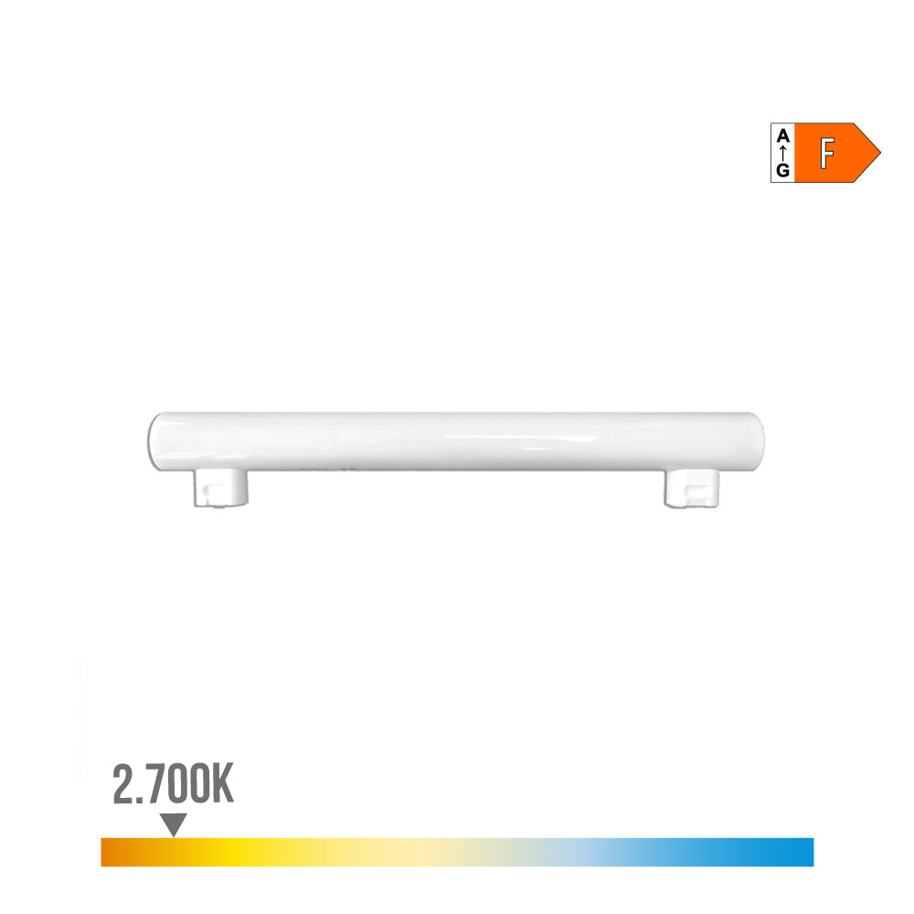 Lâmpada led linestra 2 casquilhos s14s 7w 600lm 2700k luz quente 300x30x47mm edm_0
