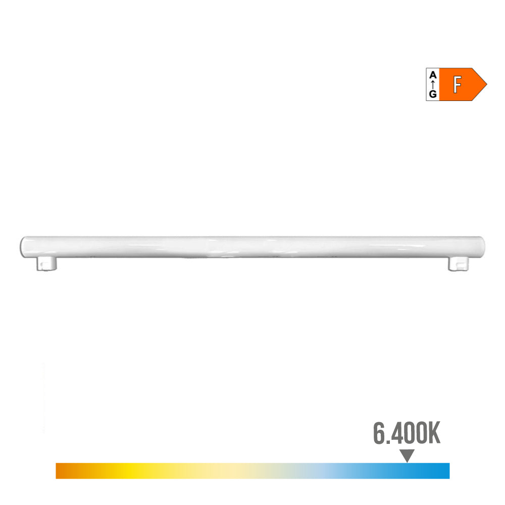 Lâmpada led linestra 2 casquilhos s14s 18w 1800lm 6400k luz fria 1000xø30x47mm edm_0