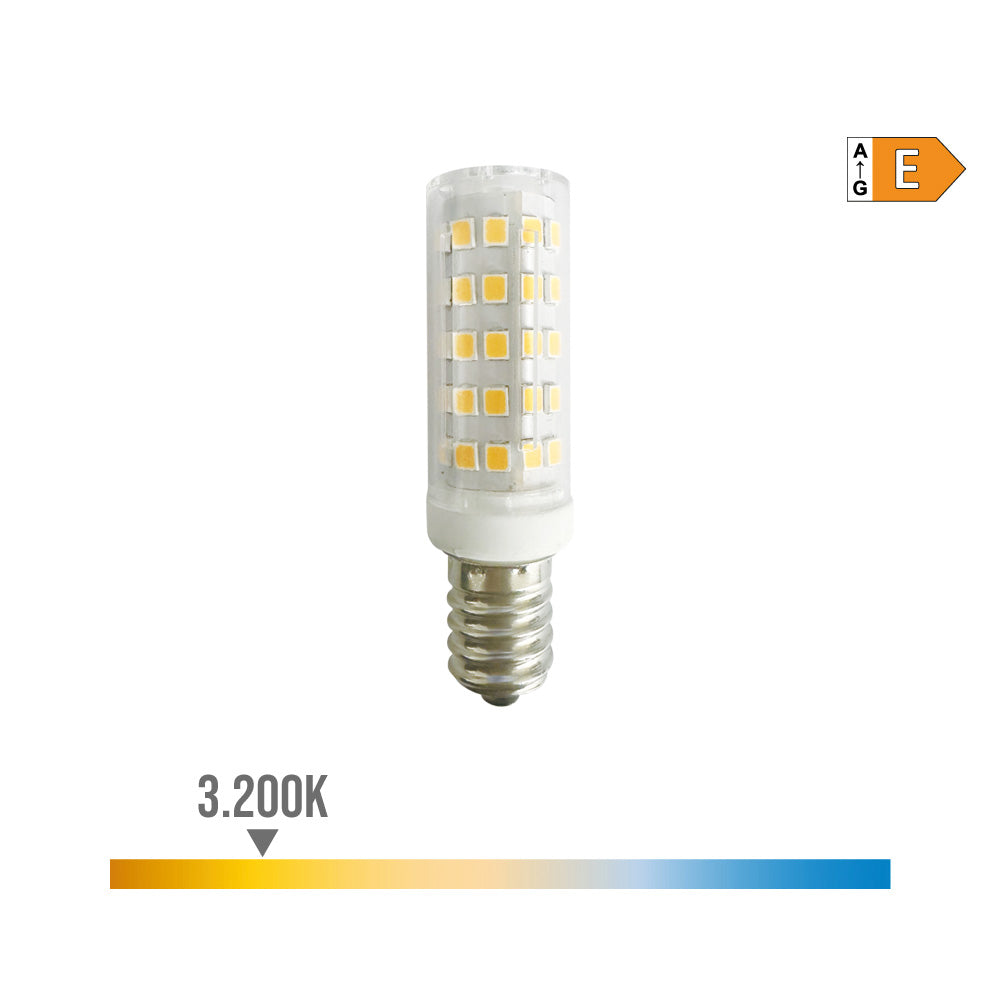 Lâmpada tubular led e14 6,5w 800lm 3.200k luz quente. edm_0