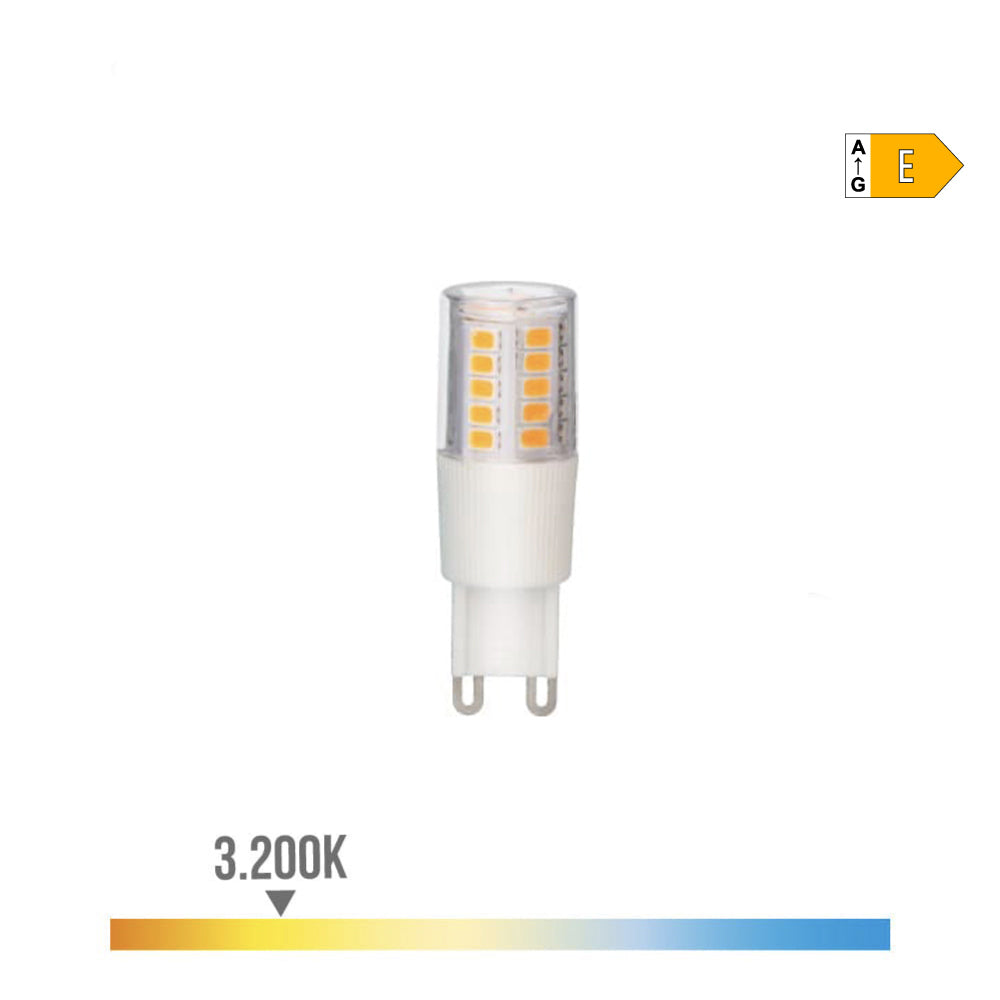 Lâmpada led g9 5,5w 650lm 3200k luz quente base cerâmica ø1,8x5,4cm edm_0