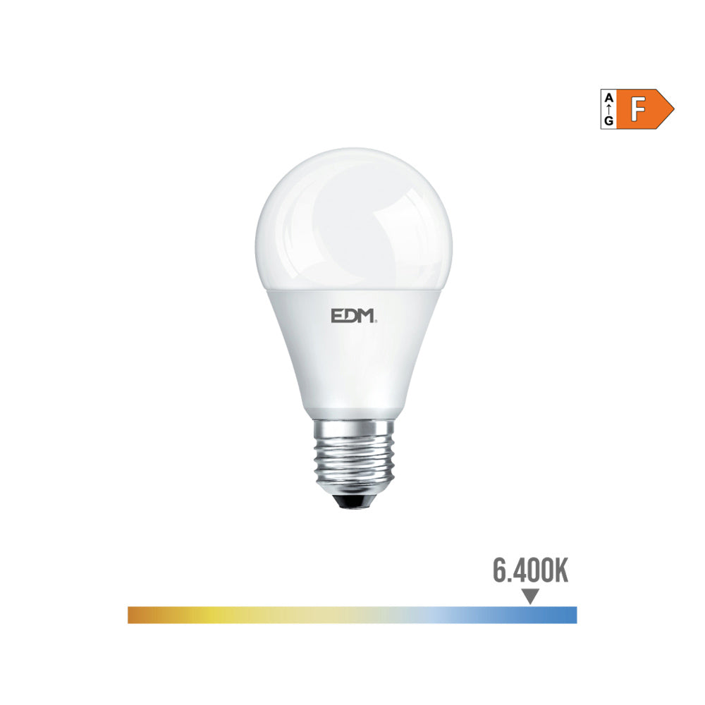 Lâmpada standard led dimmável e27 10w 810lm 6400k luz fria ø6x11cm edm_0
