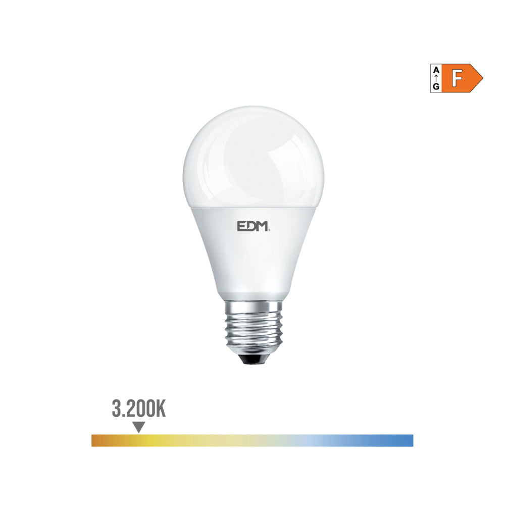 Lâmpada standard led dimmável e27 10w 810lm 3200k luz calida ø6x11cm edm_0