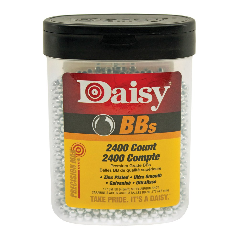 Esferas de aço bb premium grade, calibre 4,5 mm (.177) lata com 2400 unidades_0