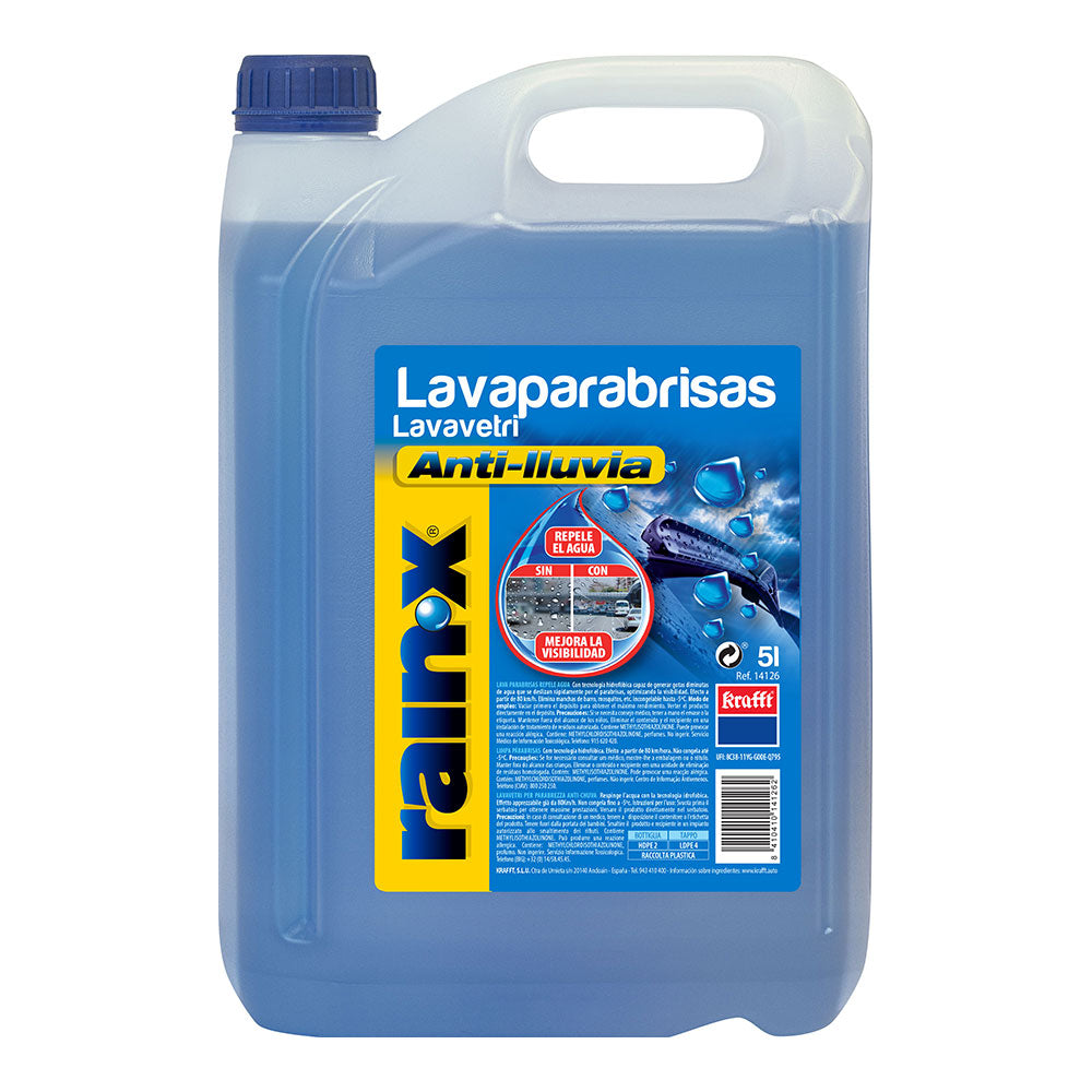 LÃquido limpa para-brisas antichuva 5l. rainx_0