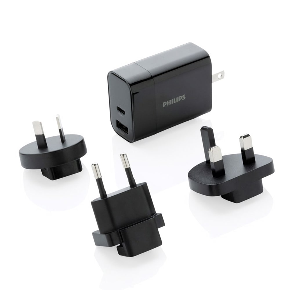 Carregador de viagem ultra rápido com acessórios philips_0