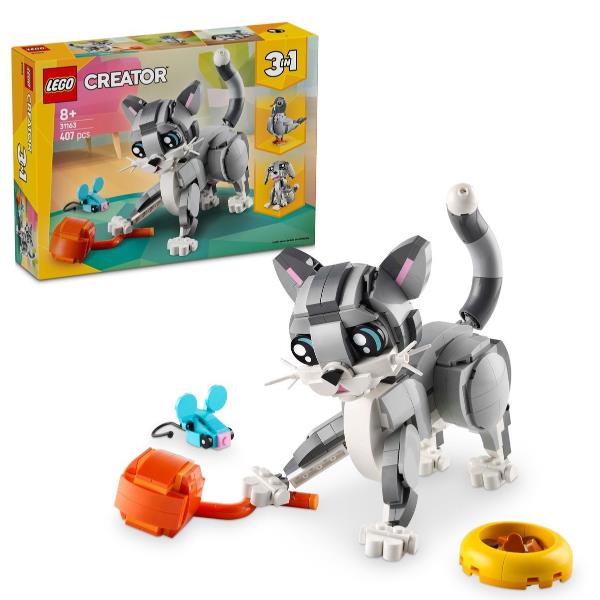 Brinquedo de Construção LEGO / Cinza / 31163 Creator 3-in-1 Graue Katze_0
