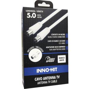 Inno-Hit Cavo Antenna M/F 5m Bianco_0