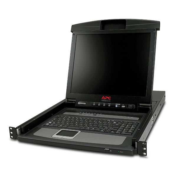 Console LCD rack 17" con commutatore KVM analogico a 8 porte integrato (AP5808)_0