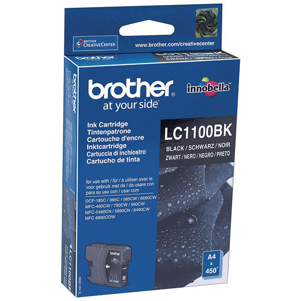 Brother Ink LC1100HYBK / LC-1100HYBK XL Doppelpack Black_0