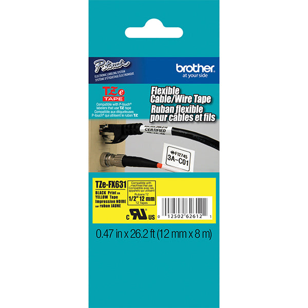 Schriftband Brother / Preto / TZe-FX631_0