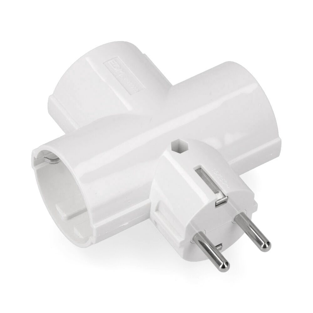 Plug triplo em baquelite tipo f t/tl 16a 250v branco (embalado)_0