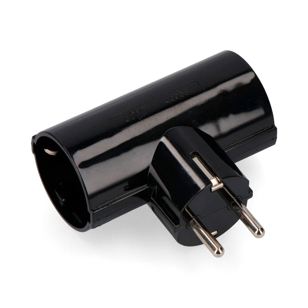 Ficha duplo baquelite t/tl tipo f 4,8mm 16a 250v max 3680w preto (embalado)_0