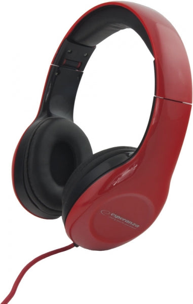 ESPERANZA STEREO AUDIO HEADPHONES SOUL RED_0