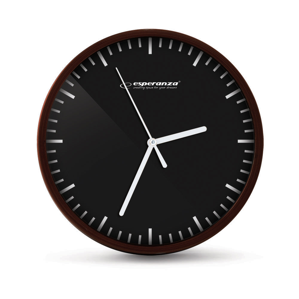 ESPERANZA WALL CLOCK BUDAPEST BLACK_0