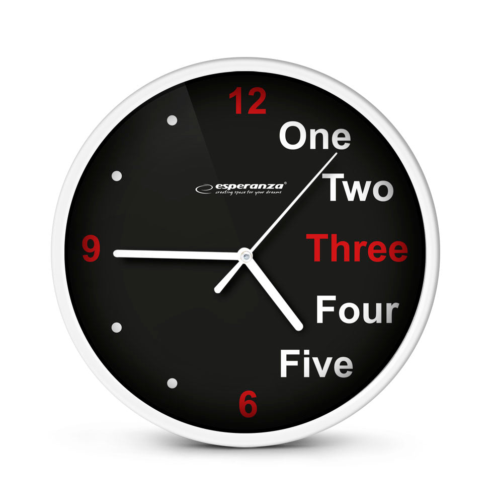 ESPERANZA WALL CLOCK PRAGUE WHITE_0