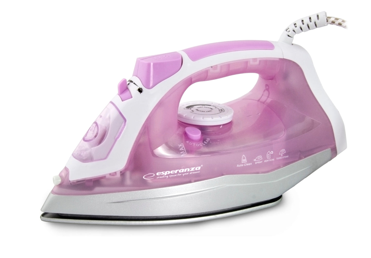 ESPERANZA STEAM IRON TULLE CERAMIC 2400W_0