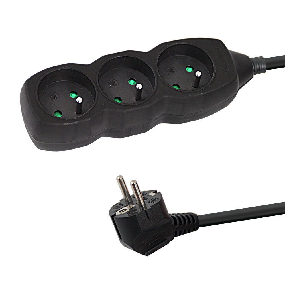 ESPERANZA POWER STRIP 3 SOCKETS 1.5M BLACK_0