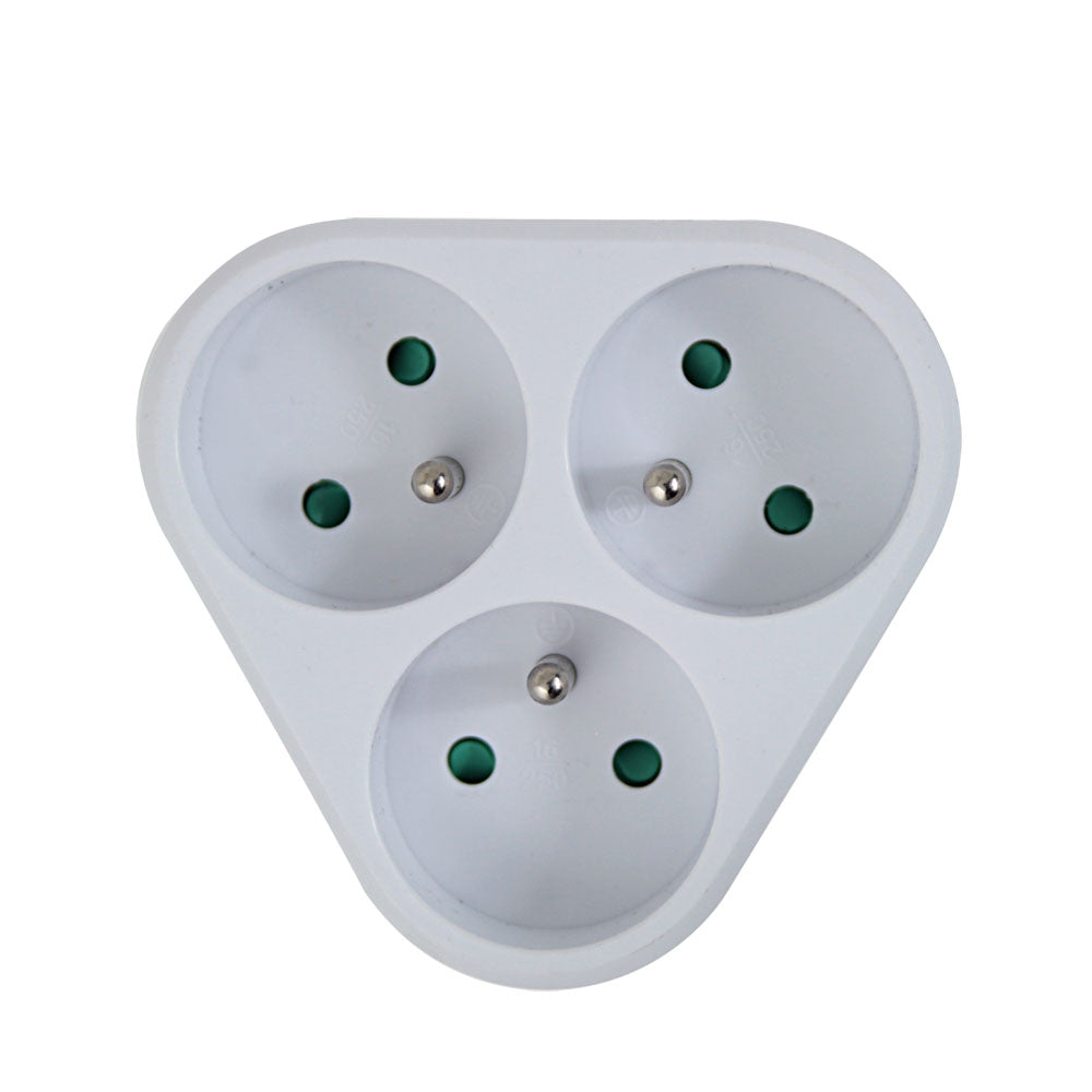 ESPERANZA ELEC. SOCKET SPLITTER 3 SOCKETS WHITE_0