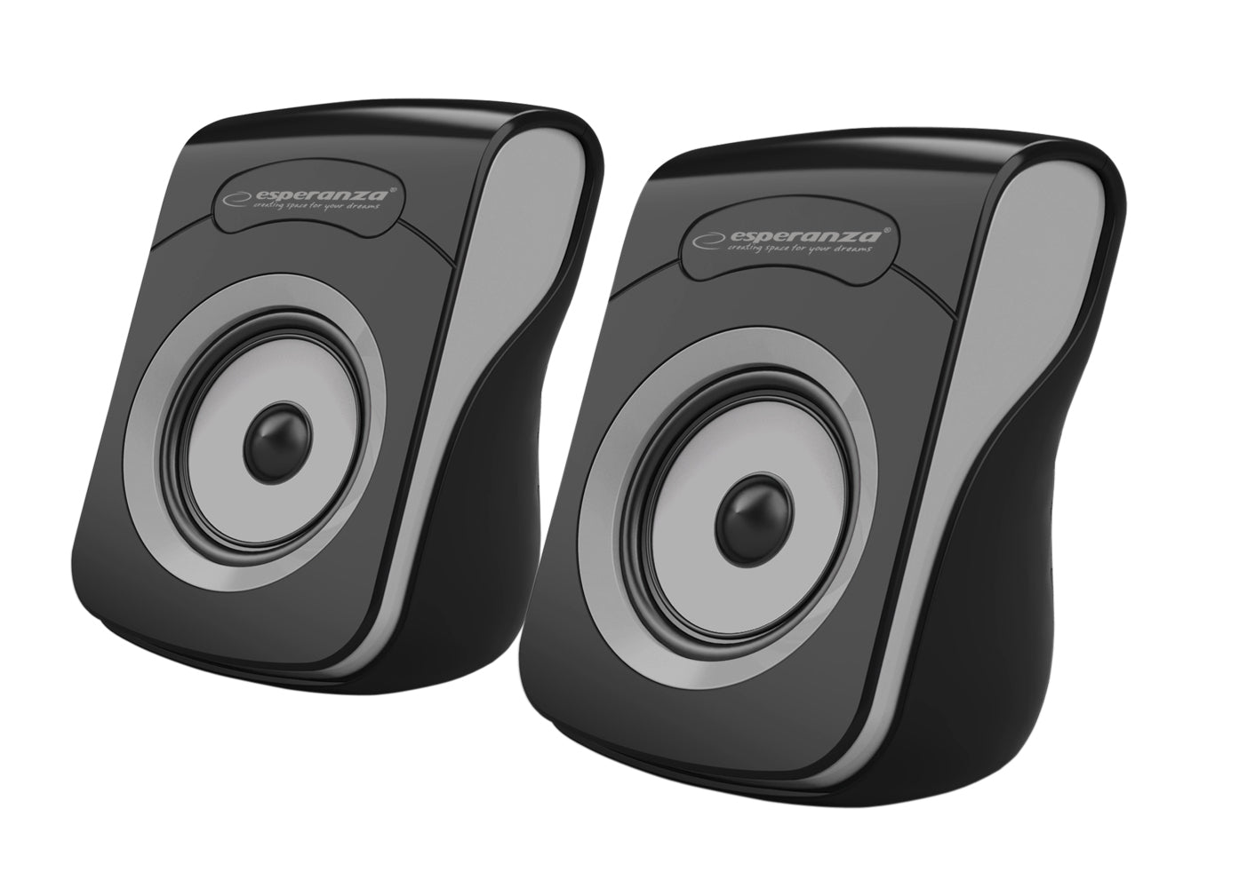 ESPERANZA USB STEREO SPEAKERS 2.0 FLAMENCO BLACK/GREY_0